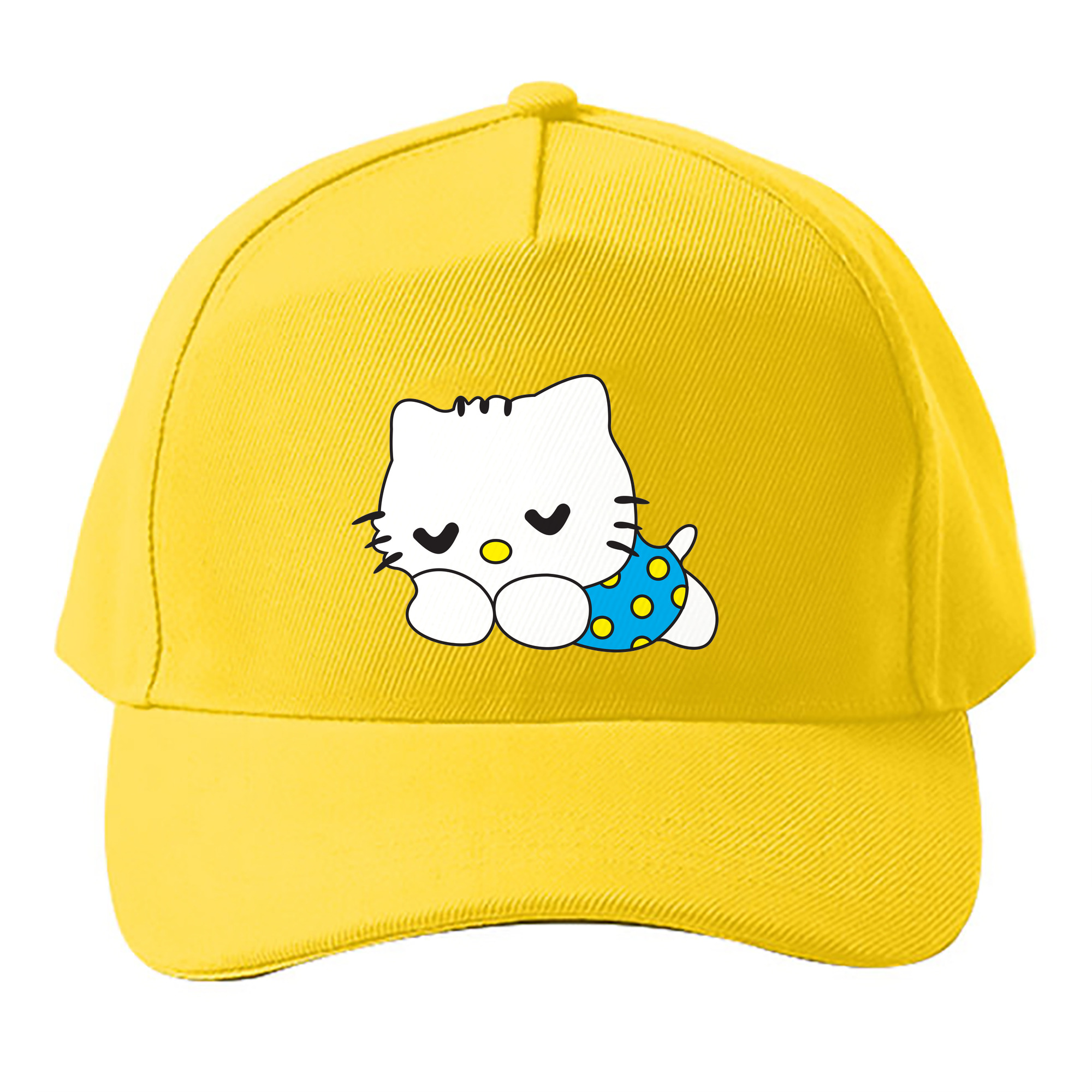 （画像用） Hello Kitty ハローキティ ベースボールキャップ 綿100％ 男女兼用 帽子 スポーツ